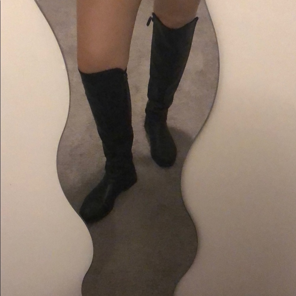 Franco Sarto Black Leather Boots
